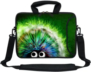 12 Inch Water Resistant Neoprene Laptop Bag with Reinforced Zipper, Strap, Pockets, Fits 11.6" to 12.3" Laptops