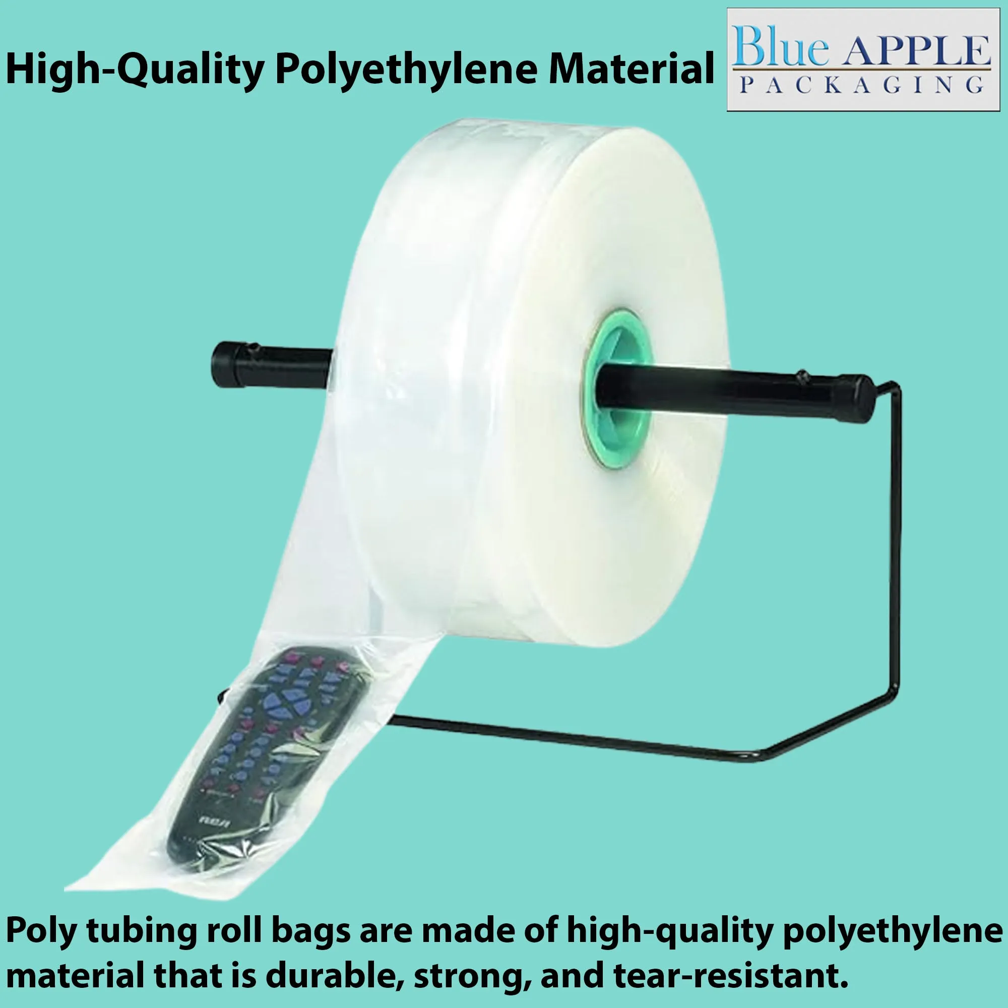 12 inch x 1450ft Poly Tubing Roll 3 Mil LDPE Low Density