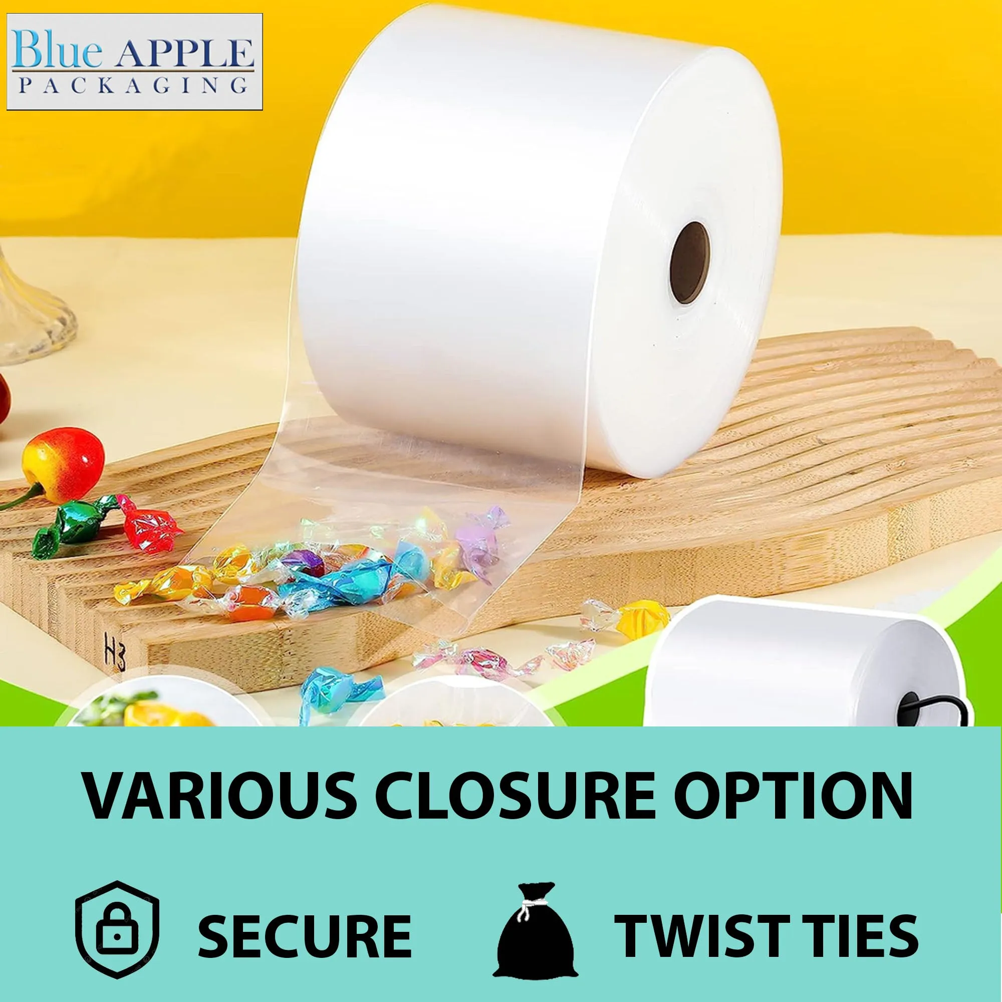 12 inch x 1450ft Poly Tubing Roll 3 Mil LDPE Low Density