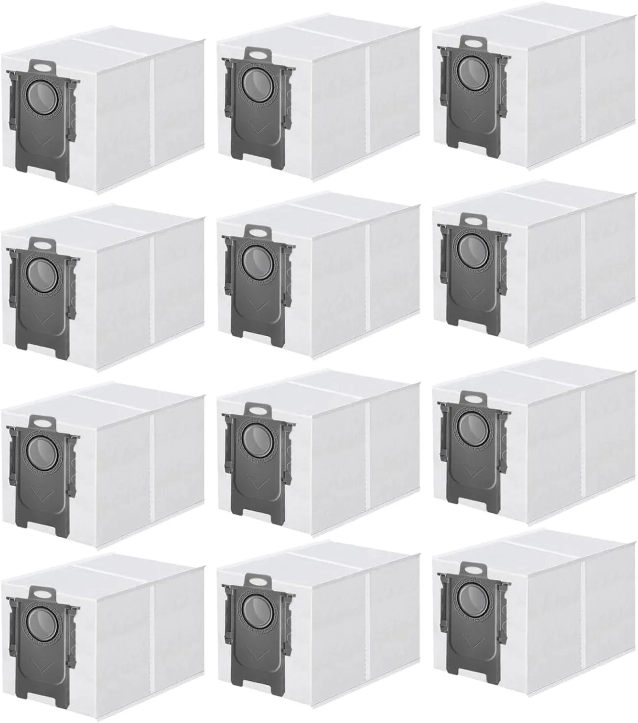 12 Packs Dust Bags Compatible with Roborock Saros 10/ 10R/Q Revo/Qrevo S/Qrevo Pro/Qrevo MaxV/Qrevo Master/Qrevo Plus/S8 Max Ultra/S8 MaxV Ultra/Qrevo Slim Vacuum Cleaner, 3.0L Large Capacity