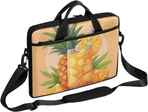 13-15 inch Pineapple juice portable laptop bag Tropical Pineapple single shoulder laptop bag, suitable for work, travel, and other purposes