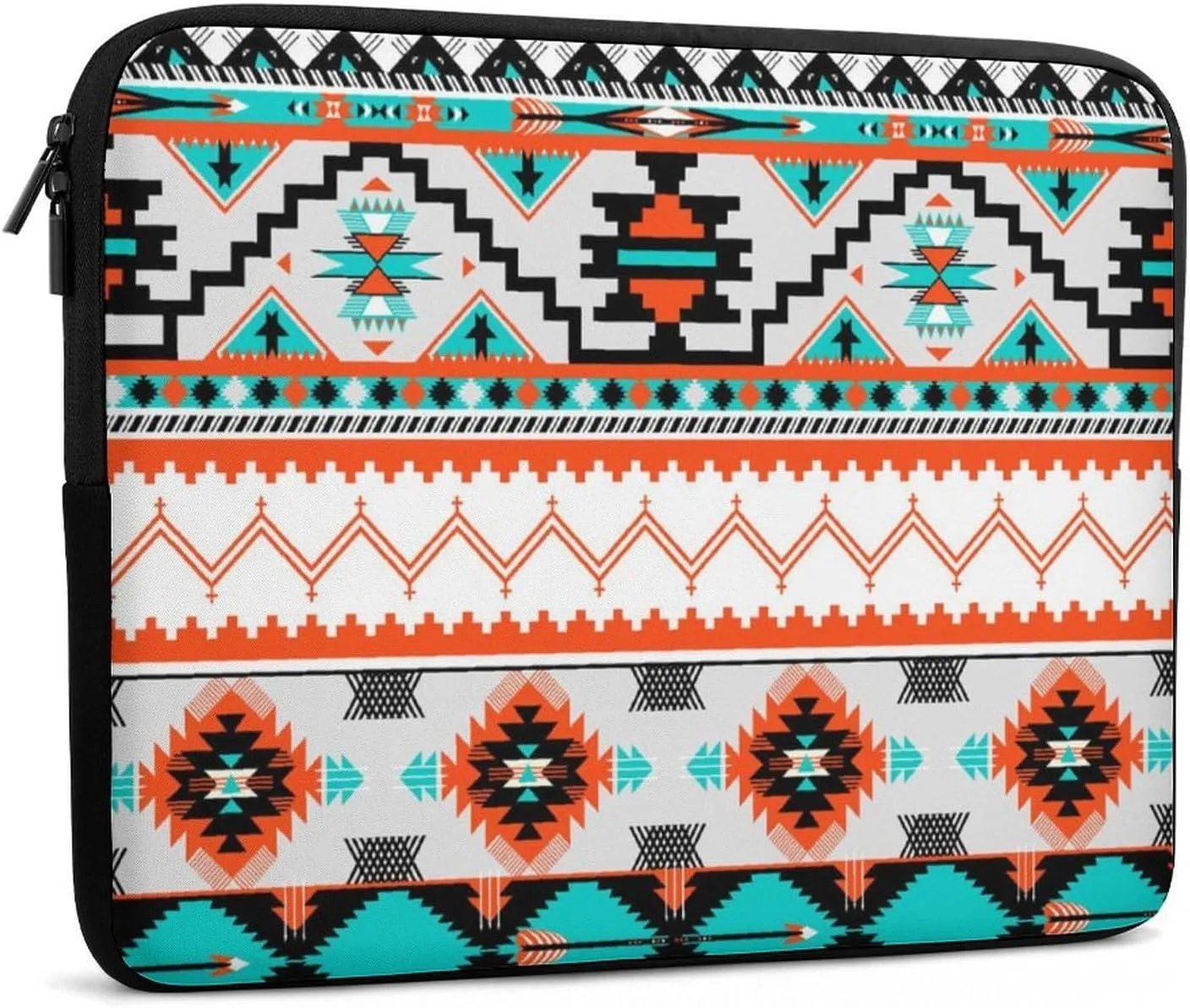 13 Inch Slim Laptop Sleeves Indiana Western Southwest Tribal Ethnic Aztec Geometric for Women Men, Resistant Neoprene Travel Carrying Laptop Case Sleeve, Durable Tablet Briefcase Carrying Bag