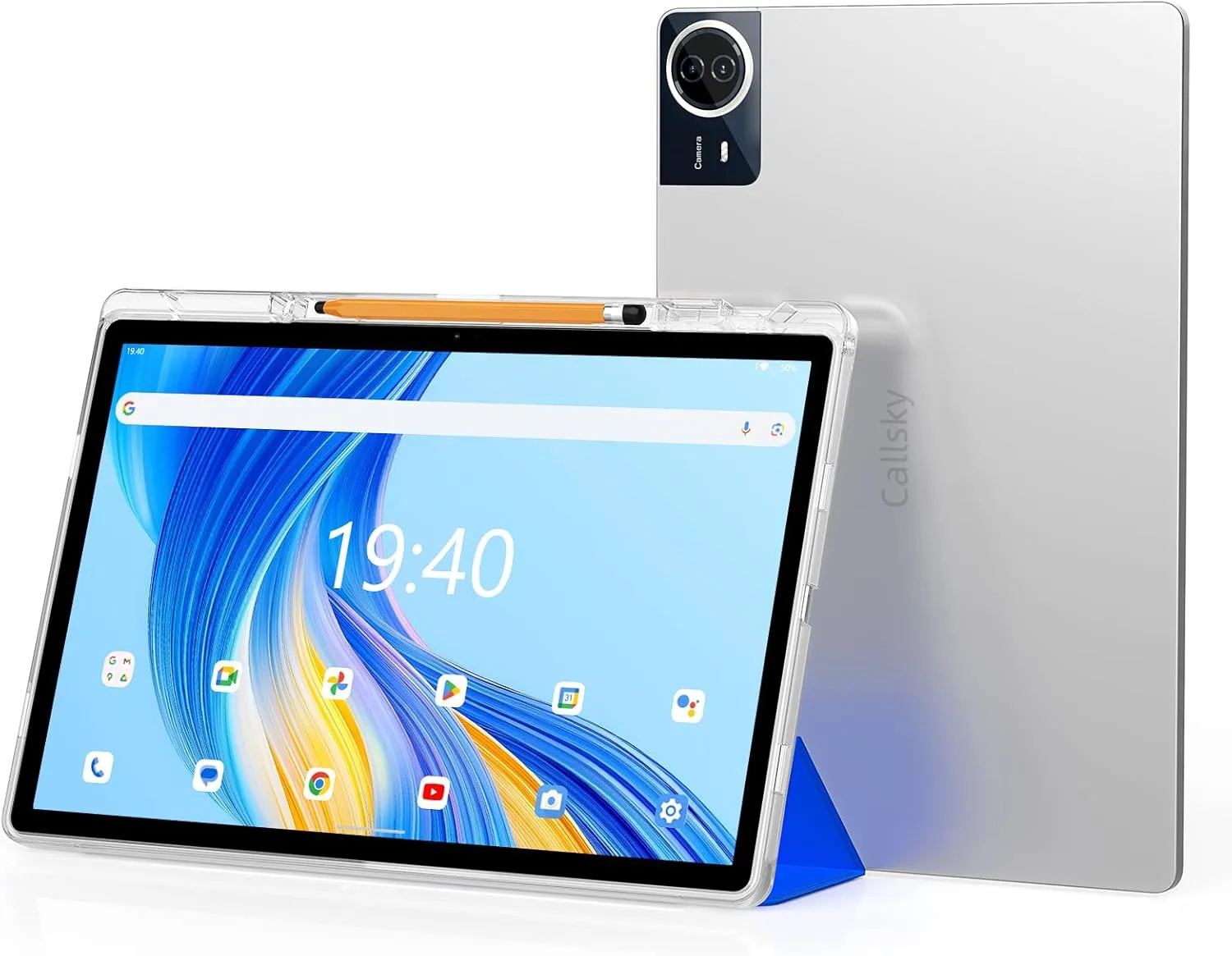 14.1 inch Large Screen Android Tablet, 2 Years Protection, 16GB RAM, 256GB ROM, 1200x1920 IPS FHD Display, Reinforced Type-C Port, 18W PD Charger,10000mAh Battery, WiFi 6 & Bluetooth 5.4, 4G LTE