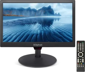15.6 Inch Small Computer PC Monitor, 1366x768 Video Screen With HDMI VGA BNC Ports, VESA Mounting, NVR/DVR for Home Office, Built-in Speakers