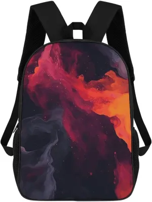 17 Inch Backpack Cute Lightweight Laptop Backpack Casual Daypack for Women Men Liquid Watercolor