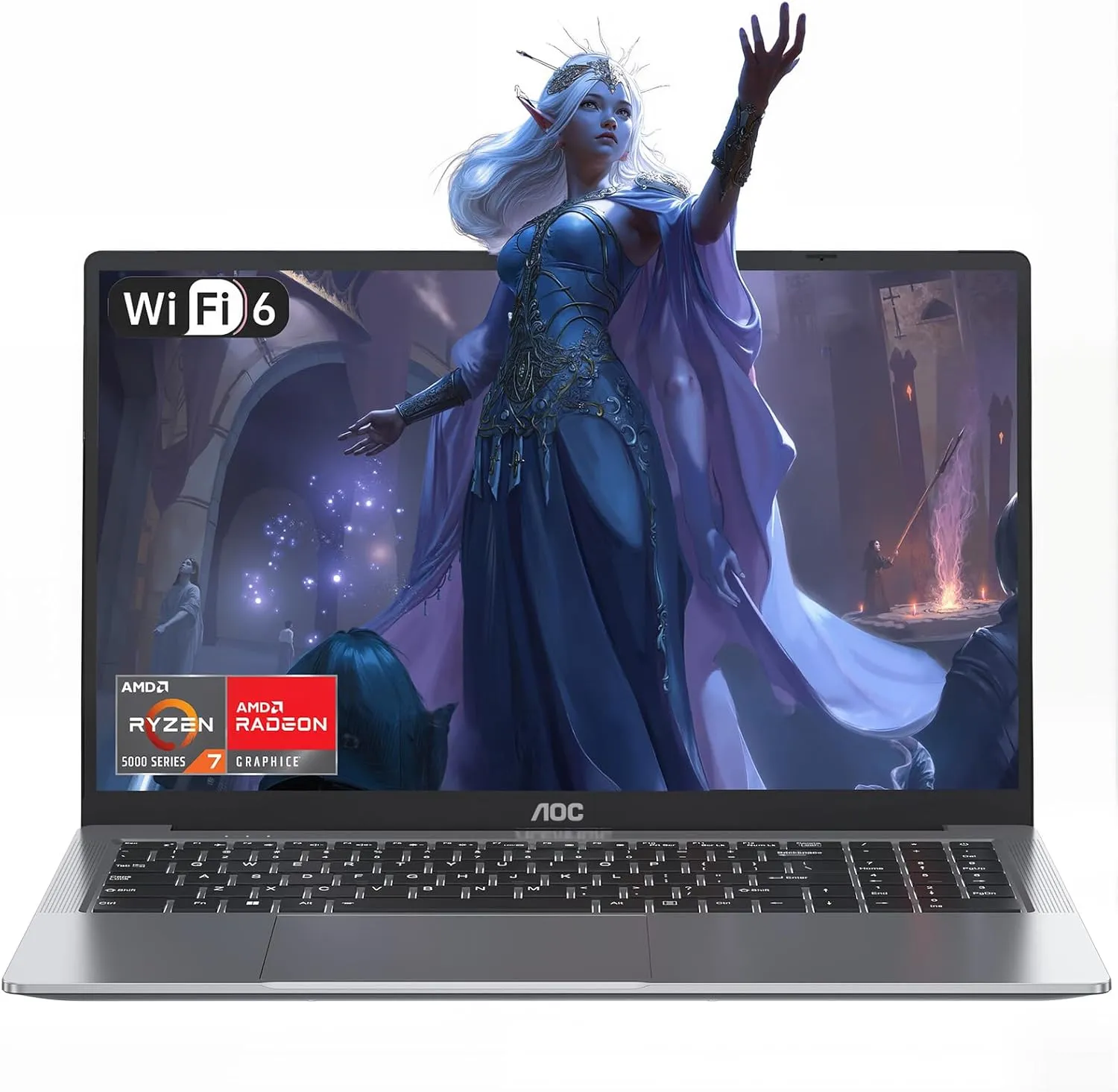 2025 Laptop Computer with AMD Ryzen 7 5700U Processor(8C/16T, Up to 4.3GHz), 16.1“ FHD Display Laptop Computer with 16GB RAM 512GB NVMe SSD, WiFi 6, BT5.2, USB3.2, 53Wh Battery,Backlit Keyboard,Type-C