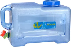 2.6 Gallon Water Containers, BPA-Free Camping Water Storage Jug Drink Dispenser with Spigot, Water Canteen for Outdoor Camping Hiking Picnic Hunting