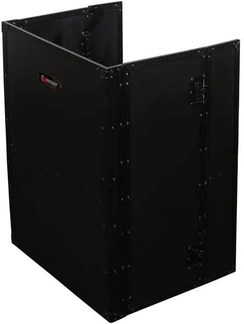 26" Wide x 36" Tall Black DJ Fold-out Stand