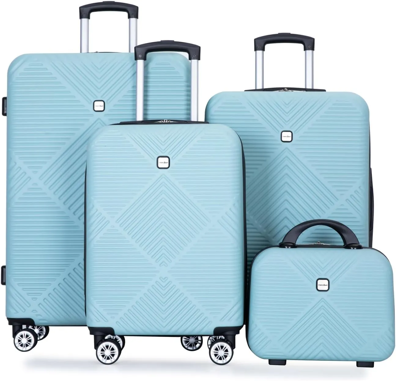 4 Piece Luggage Sets Travel Suitcase, Large Capacity Lightweight Luggage Sets with TSA Lock & Spinner Wheels, Clearance Carry On Luggage Suitcase Set
