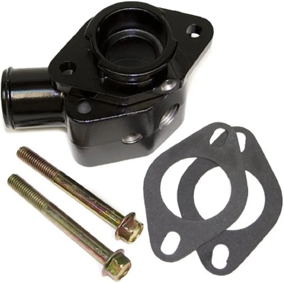 5292270 Black Universal Aluminum 90 Water Neck Manifold Filler for Chevy SB-BB