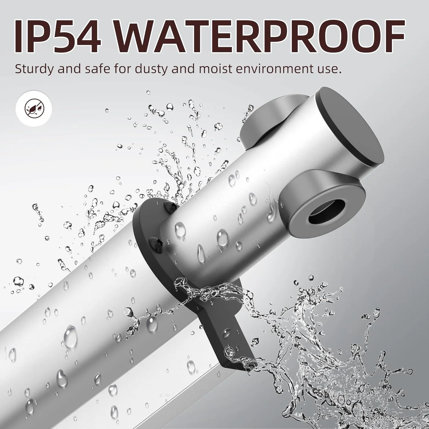 6000N 1320lb IP54 Waterproof Linear Actuator 12v Actuator Heavy Duty 8 Inch Stroke Electric Actuator with Switch
