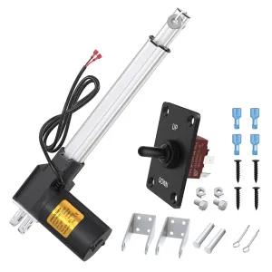 6000N 1320lb IP54 Waterproof Linear Actuator 12v Actuator Heavy Duty 8 Inch Stroke Electric Actuator with Switch
