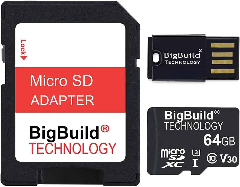 64GB Ultra Fast 100MB/s U3 microSDXC Memory Card for Wiko Y60/Y61/Y81, View3, View3 Lite/Pro, View4 Lite, Sunny4 Cell Phone