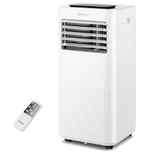 8000 BTU Portable Air Conditioner with Fan Dehumidifier Sleep Mode - Color: Whit