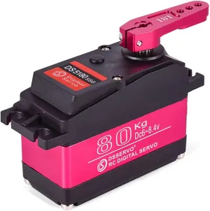 80KG Steering Servo High Torque Digital Servo Metal Gear Waterproof RC Digital Servo for 1/5 RC Helicopter Aircraft