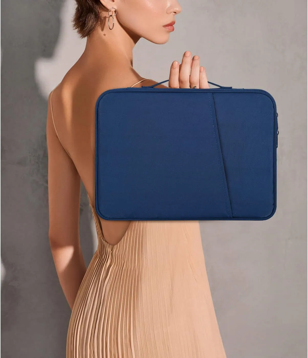 9-11 Inch Tablet Carrying Sleeve Case for Amazon Fire Max 11 2023/10.1" Fire HD 10 Plus Kids Pro,iPad 11th/Pro M4/Air M3 M2 11"/Samsung Galaxy Tab S8 S7 A8 11" 10.5" Protective Bag with Handle(Blue)
