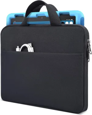 9-11 Inch Tablet Sleeve Carrying Case for New Amazon Fire Max 11/10.1" Fire HD 10 Plus Kids Pro, iPad Pro M4/Air M3 M2 11" 2025/ iPad A16 11"/Galaxy S9 S8 A9  A8 11" 10.5" Protective Bag, Black