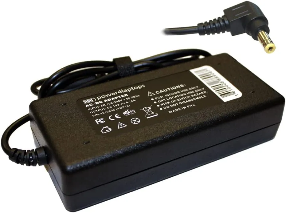 AC Adapter Laptop Charger Power Supply Compatible with Asus K72F-A2B