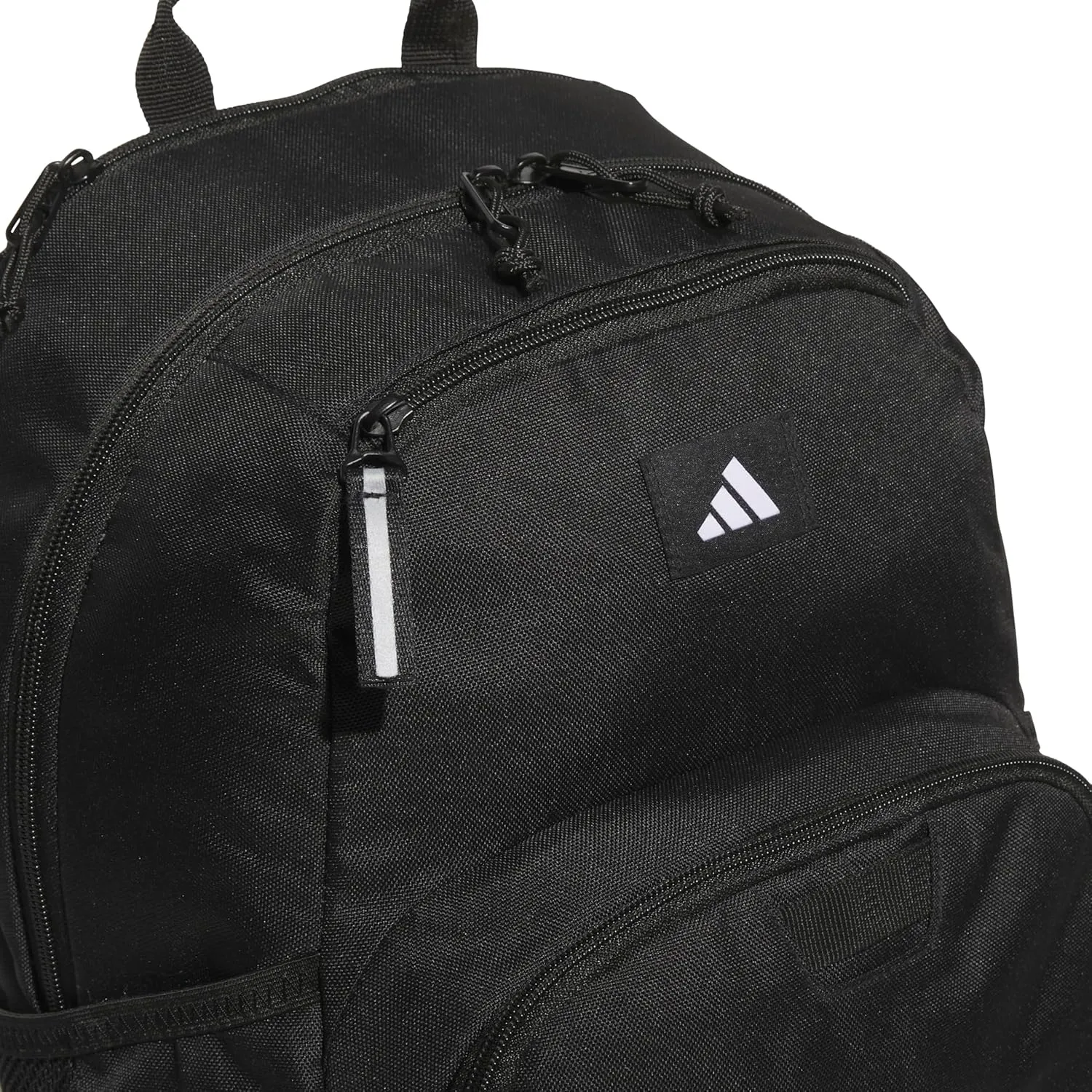 adidas Boys' Midway Backpack (28L) Durable Student Athletic Gym Laptop Book Bag Girls, Black/White, One Size