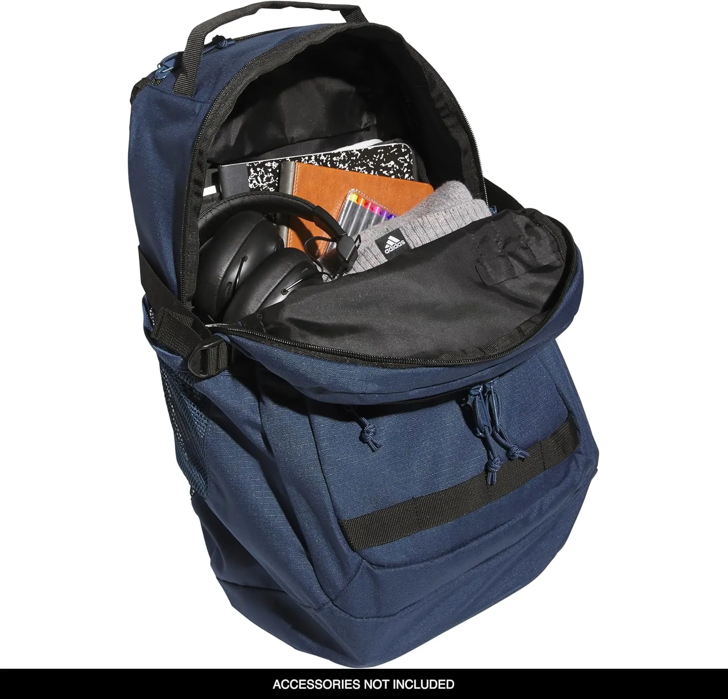 adidas Impulse Backpack, Sport Bag for Men and Women, Durable and Lightweight, Mineral Blue/Black, One Size