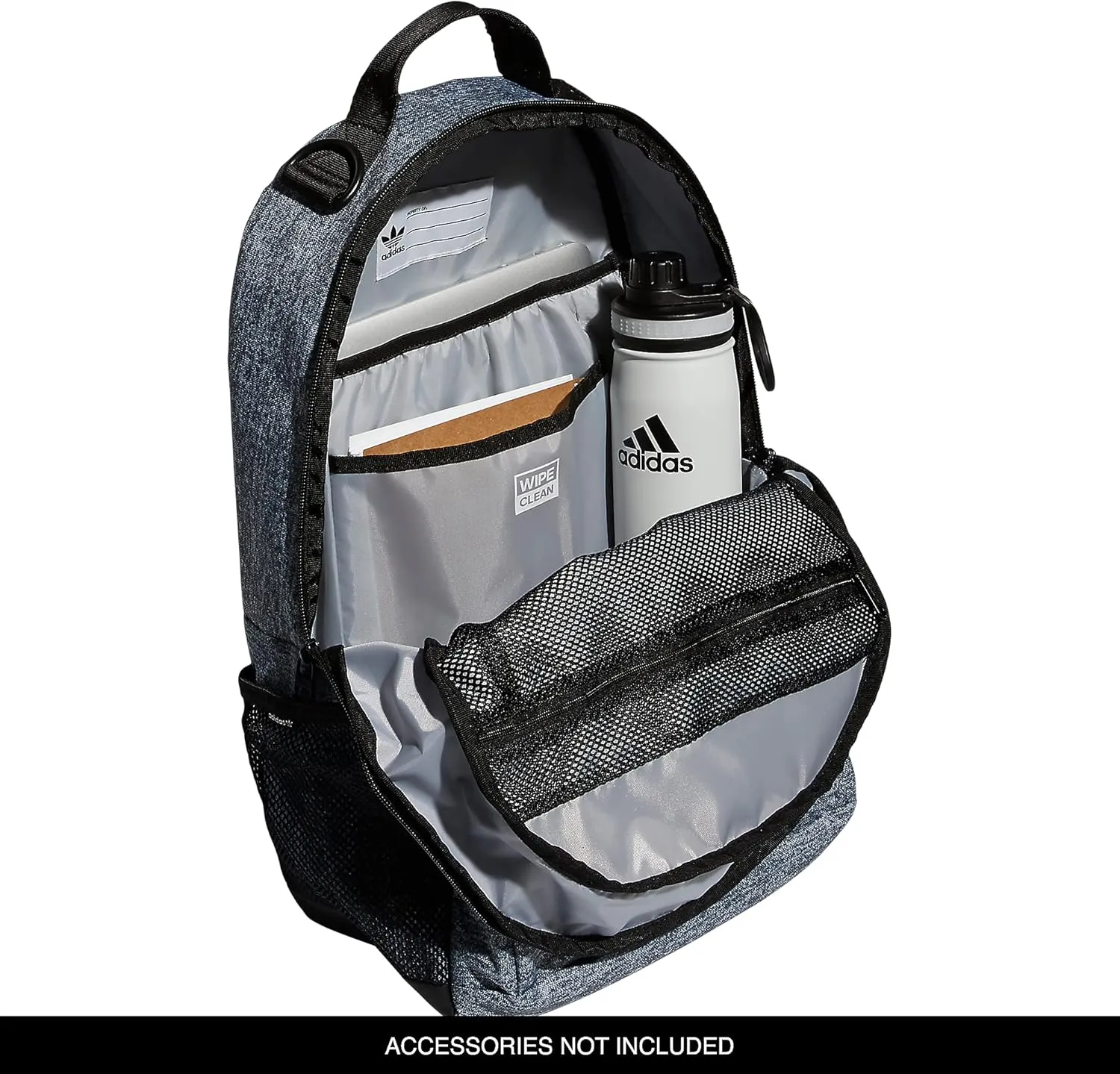 adidas Originals National 2.0 Backpack, Jersey Onix Grey/Black, One Size