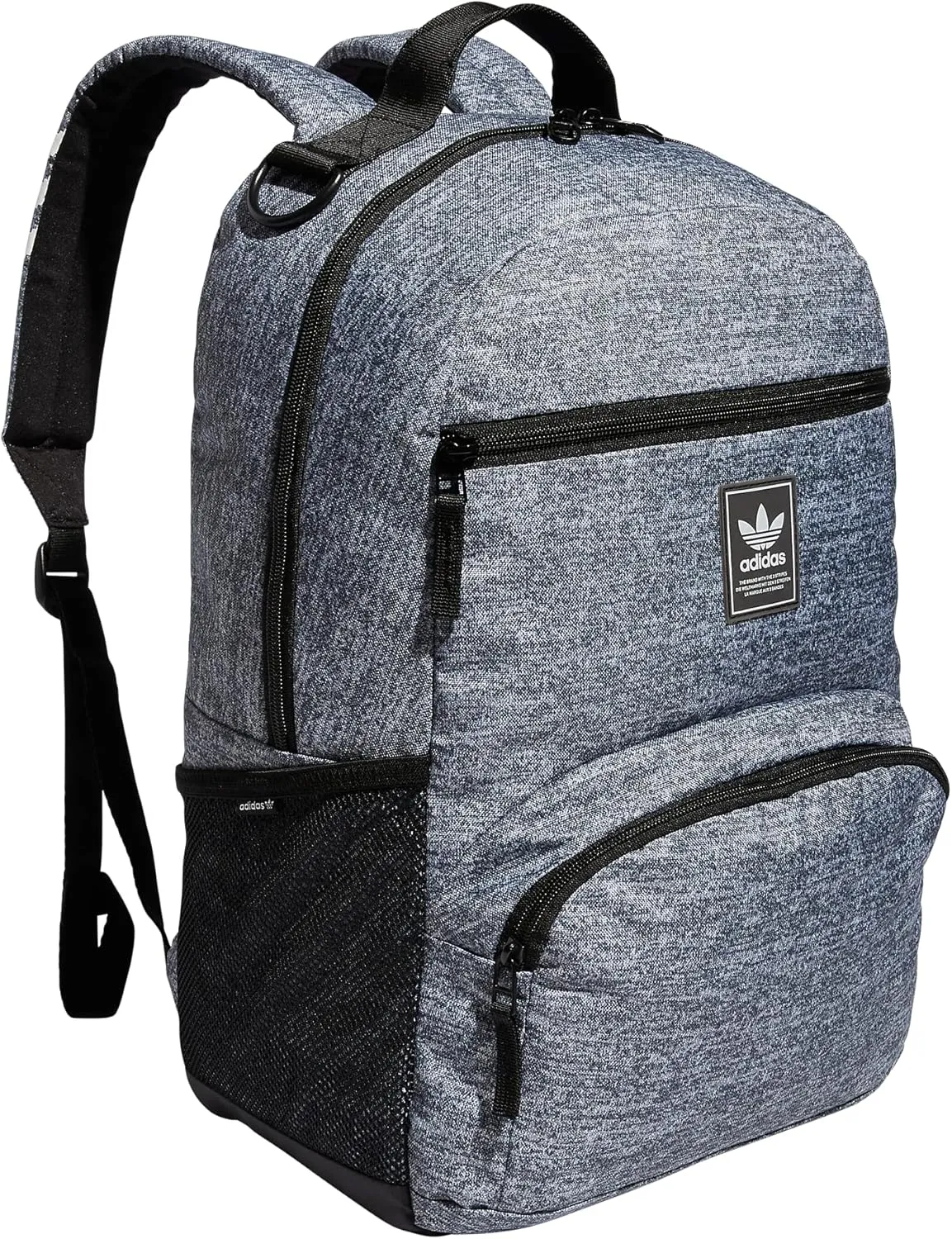 adidas Originals National 2.0 Backpack, Jersey Onix Grey/Black/White, One Size