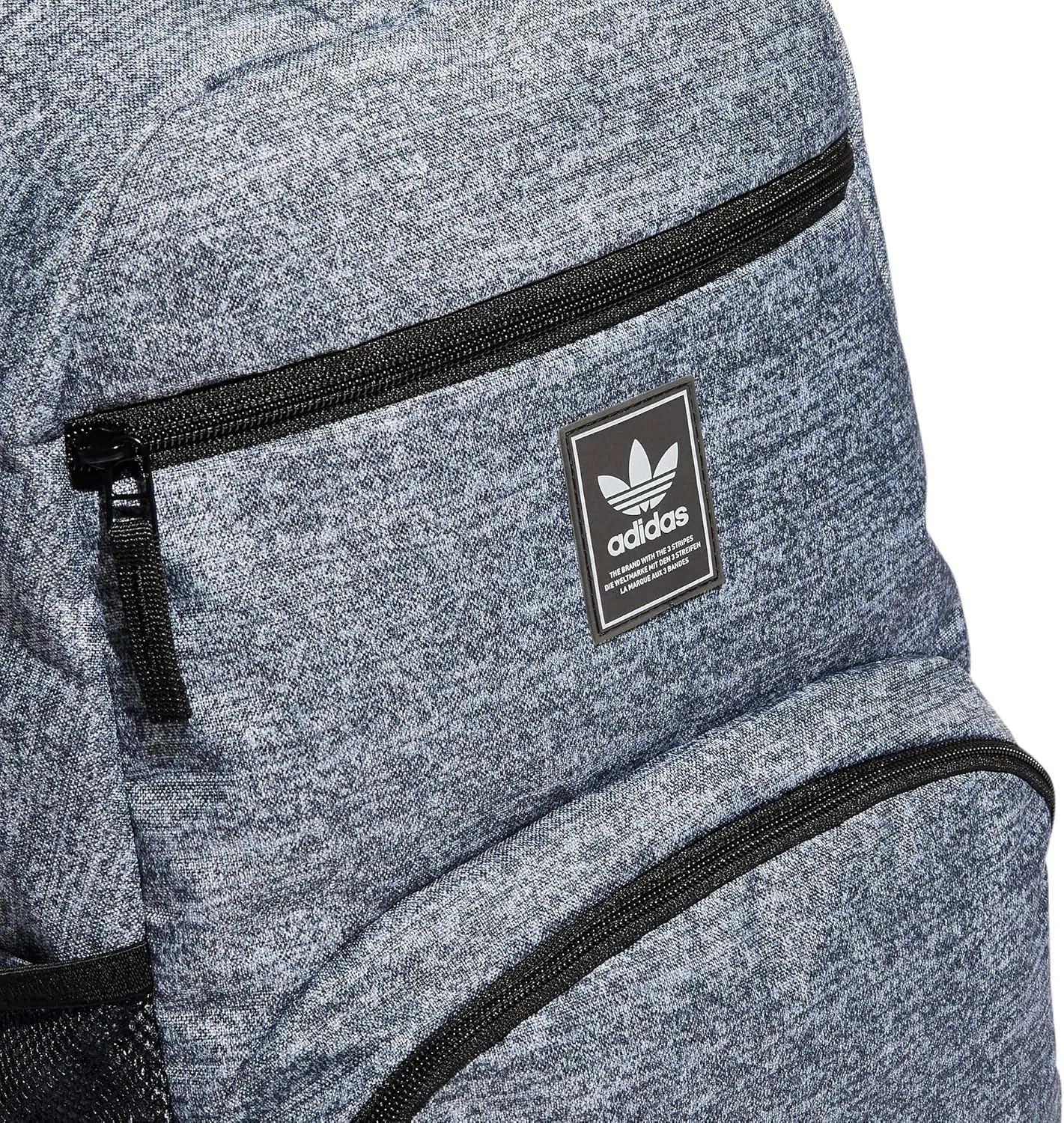 adidas Originals National 2.0 Backpack, Jersey Onix Grey/Black/White, One Size