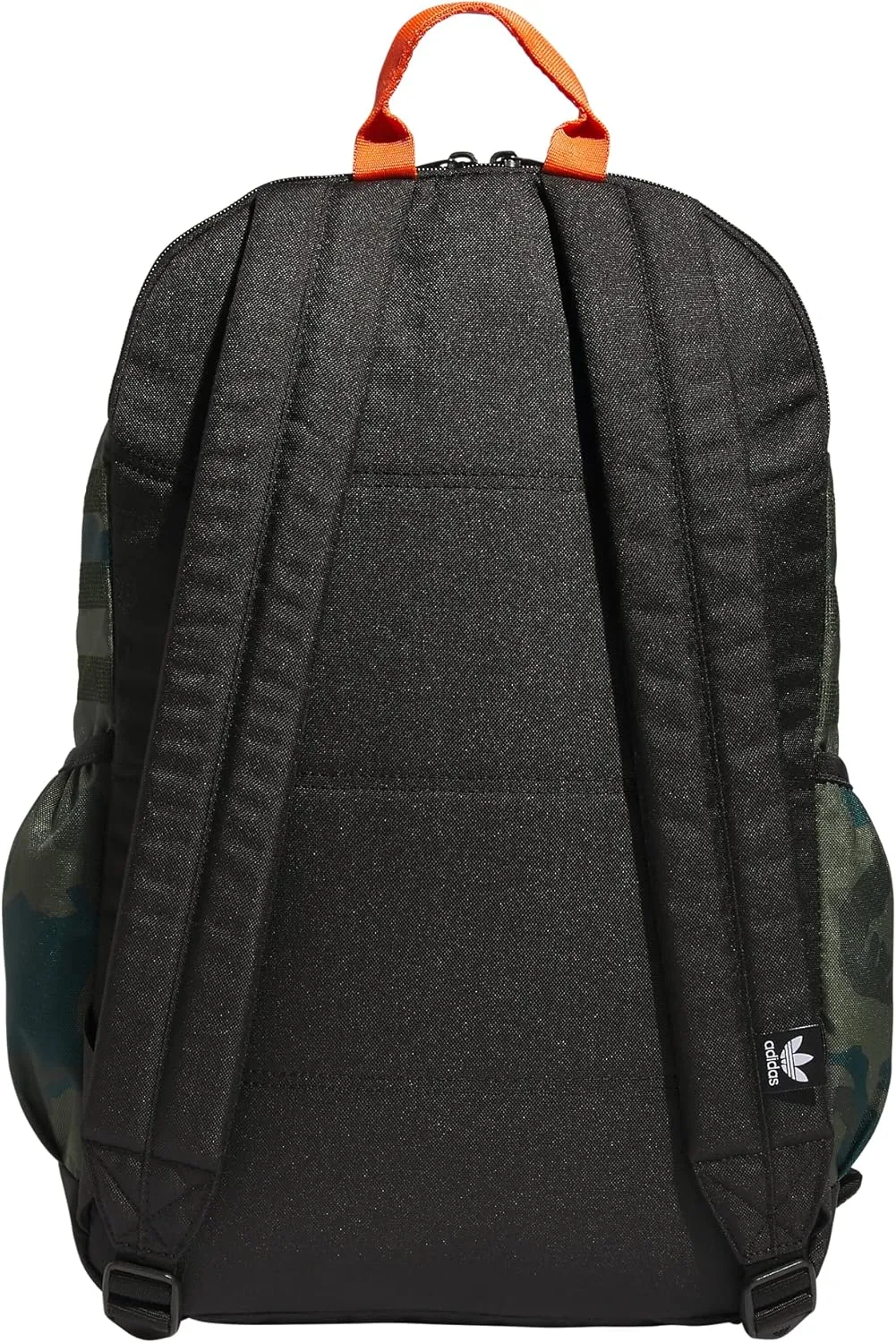 adidas Originals National 3.0 Backpack, Classic Camo Olive Cargo/Black/Impact Orange, One Size