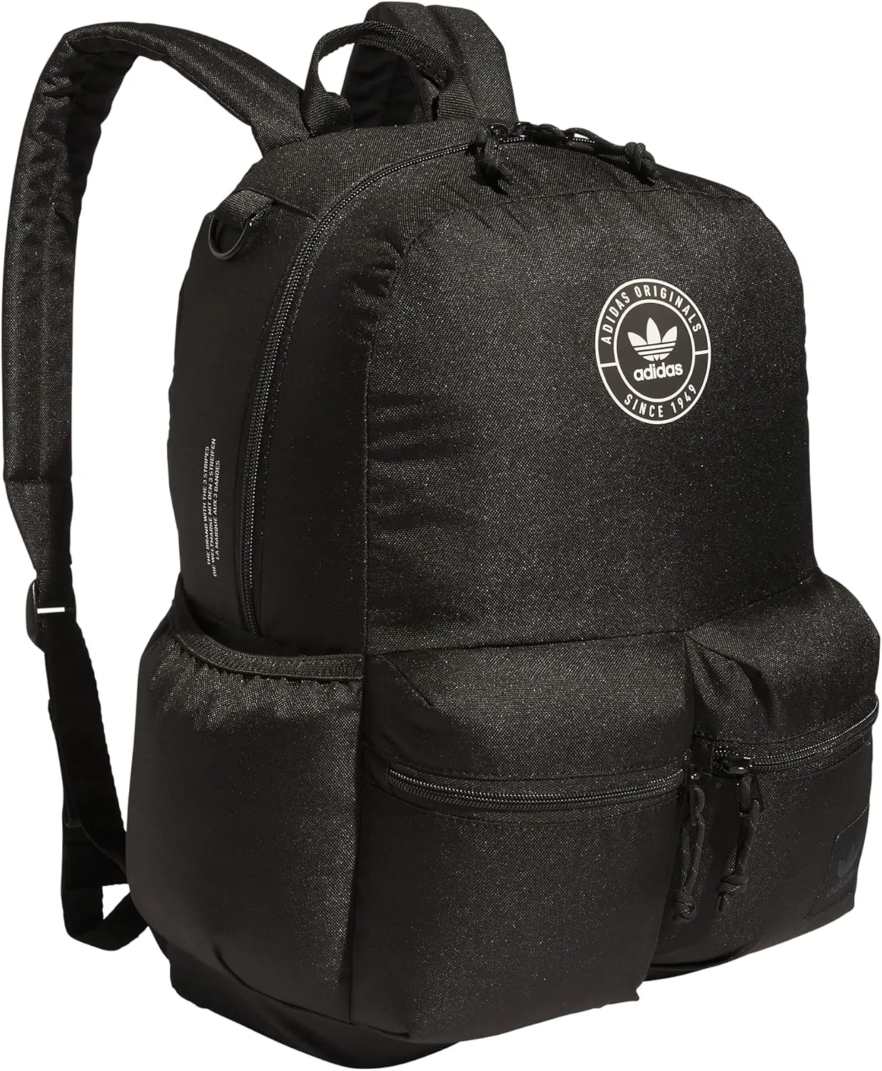 adidas Originals Trefoil 3.0 Backpack, Black/White, One Size