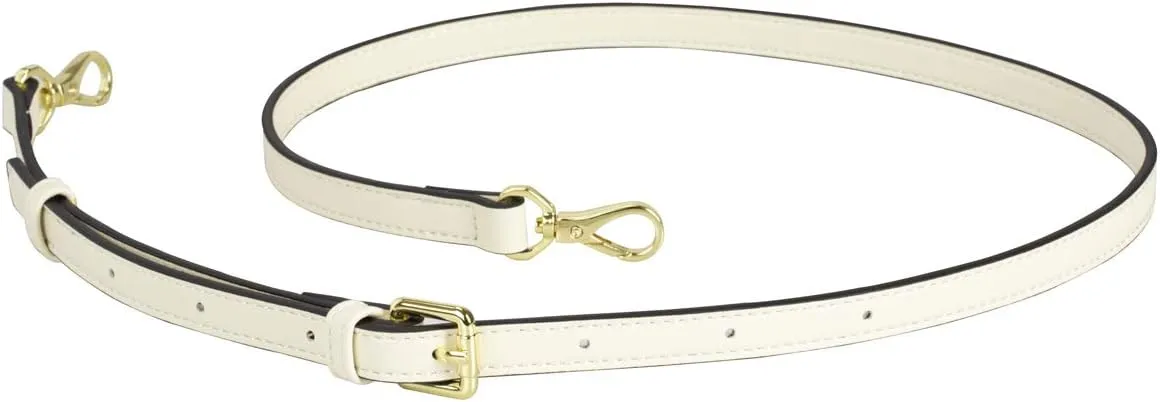 Allzedream Leather Purse Strap Replacement Crossbody Handbag Long Adjustable (White)