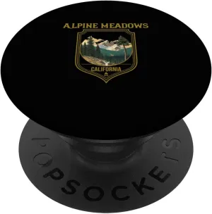 Alpine Meadows Souvenir Apparel - Alpine Meadows Hiking PopSockets Standard PopGrip