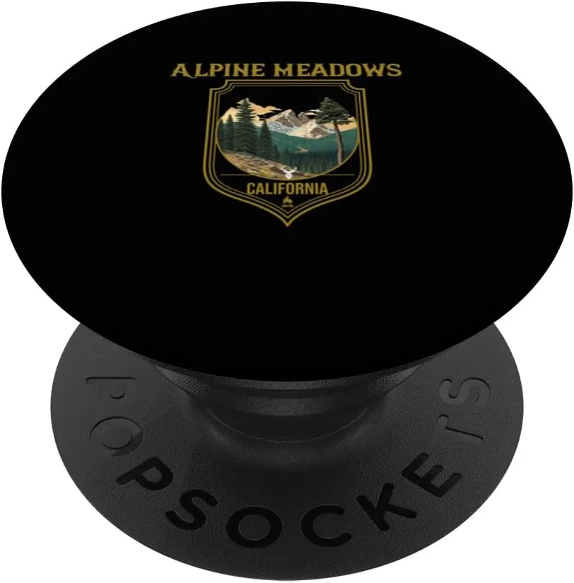 Alpine Meadows Souvenir Apparel - Alpine Meadows Hiking PopSockets Standard PopGrip