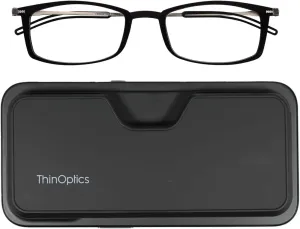 Always With You ThinOptics Reading Glasses - Ultra Thin and Lightweight Readers with Case - MagSafe Compatible