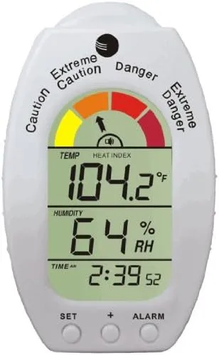 Ambient Weather WS-HE01 Handheld Heat Stress Index, Dew Point Monitor with Temperature, Humidity