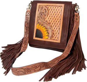 American Darling CrossBody Hand Tooled Full Grain Genuine Leather Western Women Bag Handbag Purse | Crossbody Bag for Women | Cute Crossbody Bag | Crossbody Purse