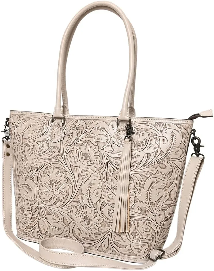 American Darling Tote Hand Tooled Genuine Leather Women Bag Western Handbag Purse | Western Tote Bag | Travel Tote Bags