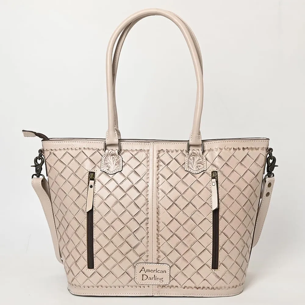 American Darling Tote Hand Tooled Genuine Leather Women Bag Western Handbag Purse | Western Tote Bag | Travel Tote Bags