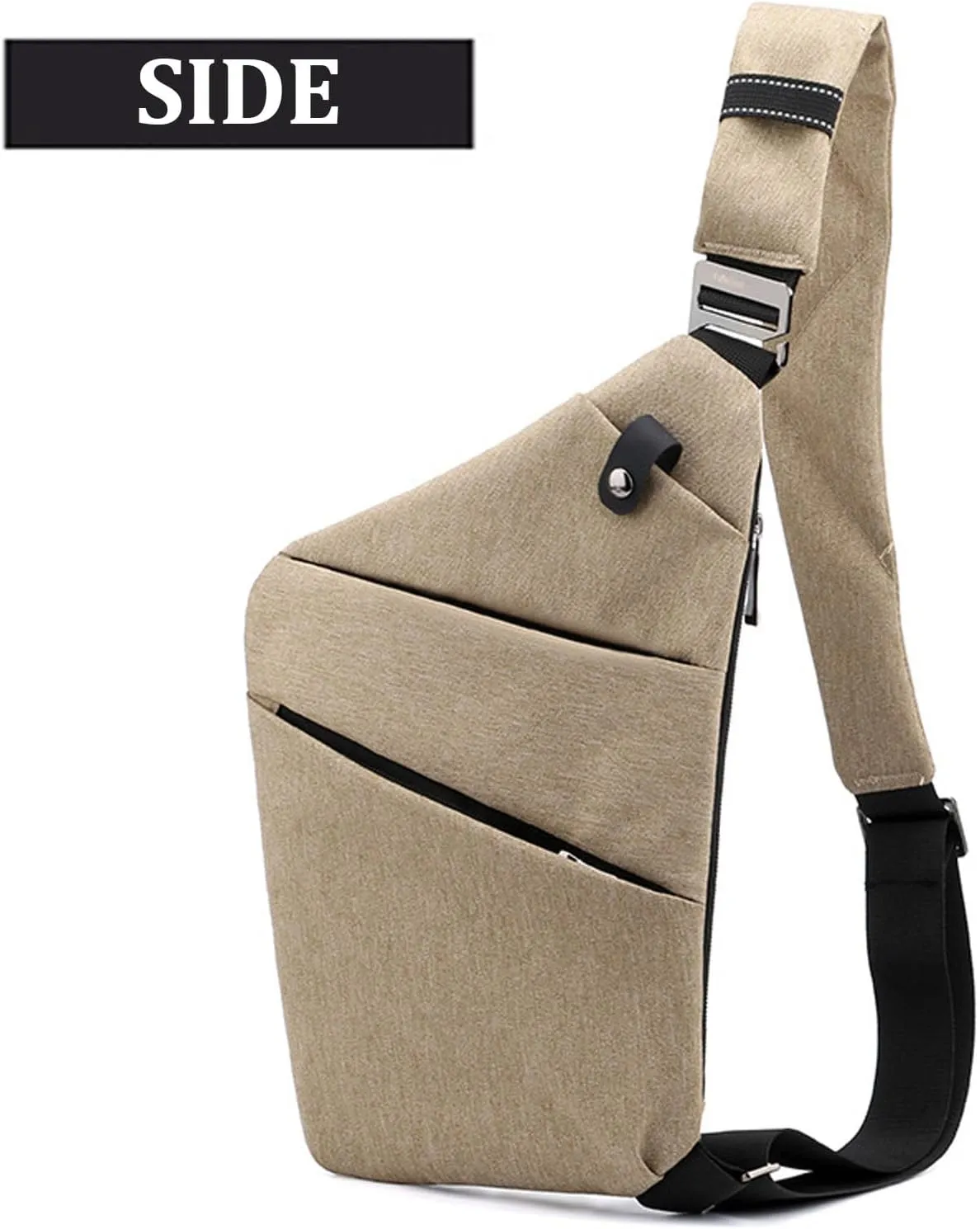 Anti Theft Travel Bag, Travel Purses Anti Theft Safe Slim Sling CrossBody Bag, Personal Flex Bag for Men&Women