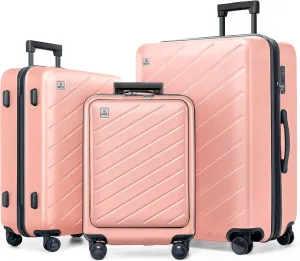 AnyZip Luggage Set Carry On Luggage Expandable (only 28") Suitcase with Compartment (only 20") PC ABS Spinner 20in 24in 28in Carry on Suitcase