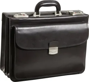 APC Modern Attaché Leather Executive Brief (#2891-02) (Dark Brown)