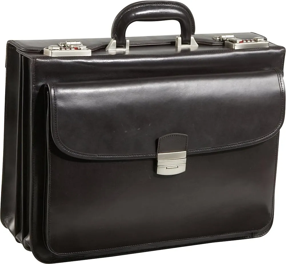 APC Modern Attaché Leather Executive Brief (#2891-02) (Dark Brown)