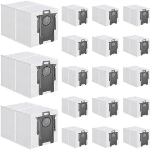 ApexOne 18 Packs Dust Bags for Roborock Saros 10/ 10R, Q Revo, Qrevo S/Slim, S8 MaxV Ultra, S8 Max Ultra, Qrevo MaxV/Pro/Curv/Curv S5X/ Edge/Edge S5A Robot Vacuum Cleaner, 2.7L Large Capacity