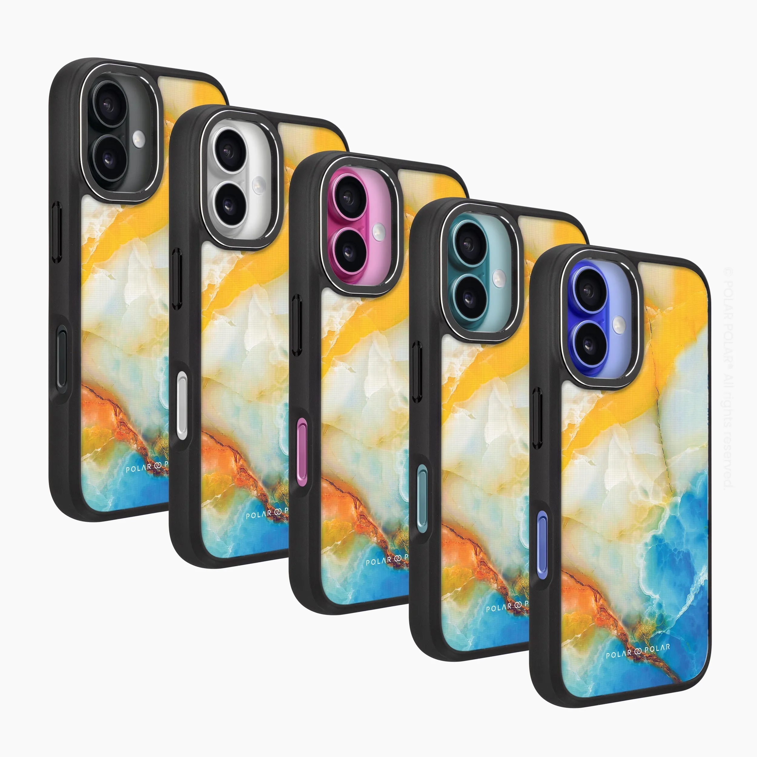 Aqua Sunlight - iPhone 16 Plus Frosted Black Bumper MagSafe Case