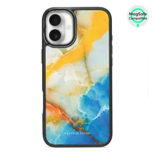 Aqua Sunlight - iPhone 16 Plus Frosted Black Bumper MagSafe Case