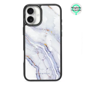 Arctic Ocean - iPhone 16 Plus Frosted Black Bumper MagSafe Case