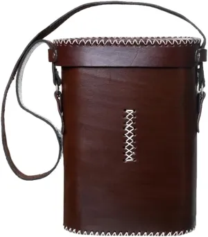 Argentinian Mate Bag Smooth Model for Vacuum Bottle and Mate | Handmade Leather Handbag