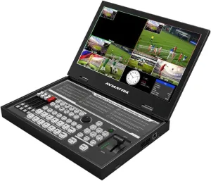 AVMATRIX PVS0615U 15.6" Portable 6-Channel SDI/HDMI Multi-format Streaming Switcher