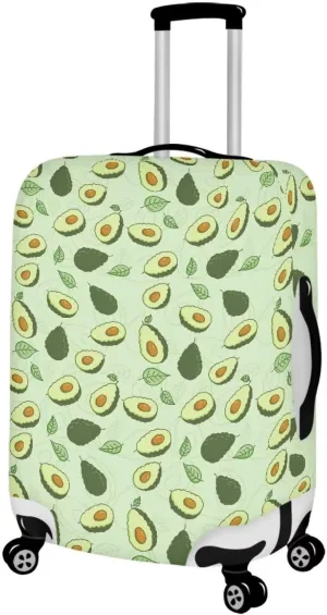 Avocado Pattern Travel Luggage Cover Suitcase Protector Fits 29-32 Inch Luggage, Polyester and Spandex Suitcase Protector Cover Washable Luggage Covers
