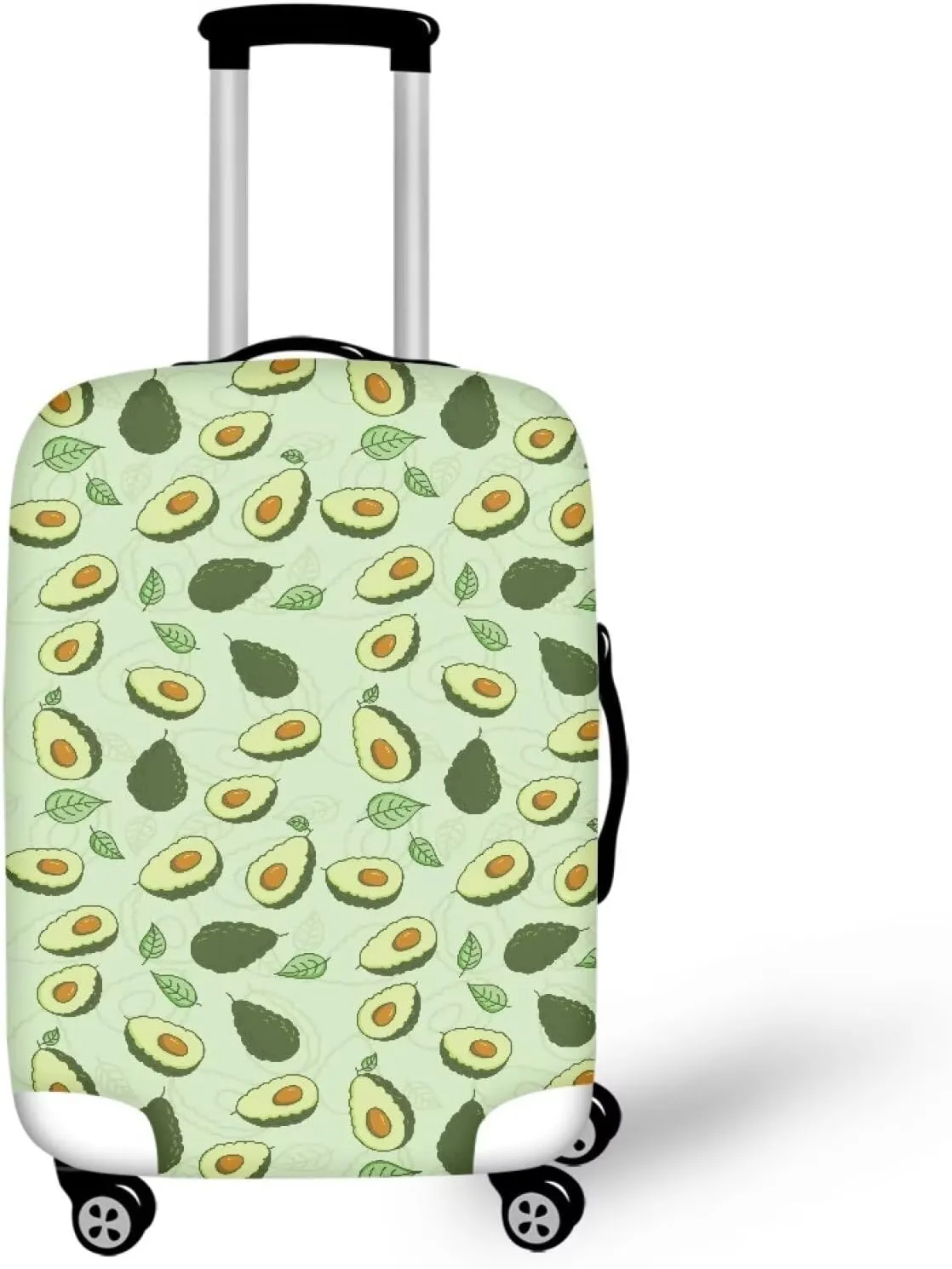 Avocado Pattern Travel Luggage Cover Suitcase Protector Fits 29-32 Inch Luggage, Polyester and Spandex Suitcase Protector Cover Washable Luggage Covers