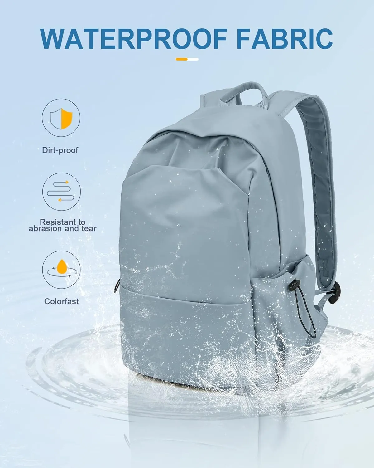 Backpack For Women Aesthetic Blue Backpack For Men Lightweight Gym Backpack Bag Casual Daypack Laptop Backpack College